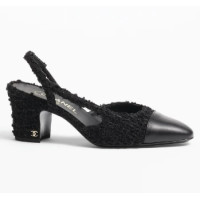 Chanel Slingback Black Shoes