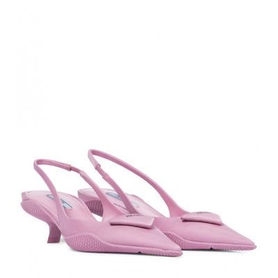 Prada Nylon Pembe Slingback 