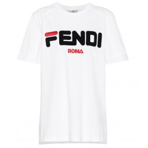 Fendi Mania Cotton T-shirt