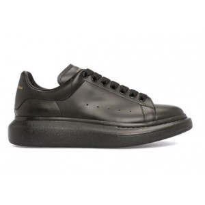 ALEXANDER MCQUEEN Siyah Logolu Erkek Deri Sneaker