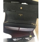 Chanel Wallet on Chain Caviar Gold Chain WOC Black Crossbody Bag