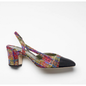 Chanel Slingback Multicolour Tweed